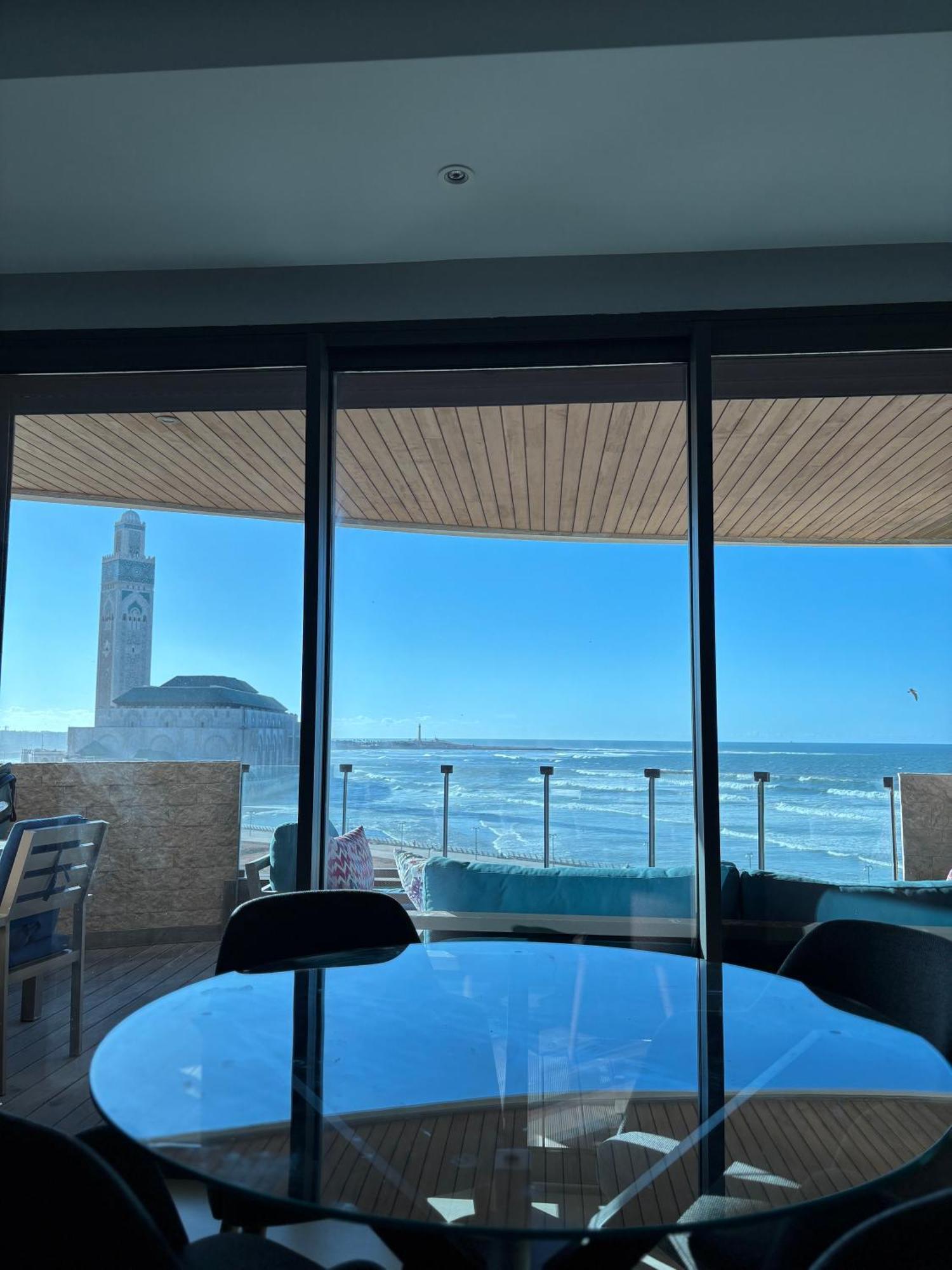 Ferienwohnung Marina Casa Del Mar - Amazing Sea & Mosque Views Casablanca Exterior foto